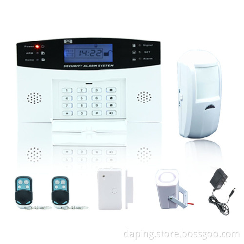 LCD display wireless burglar alarm system pantallas de seguridad